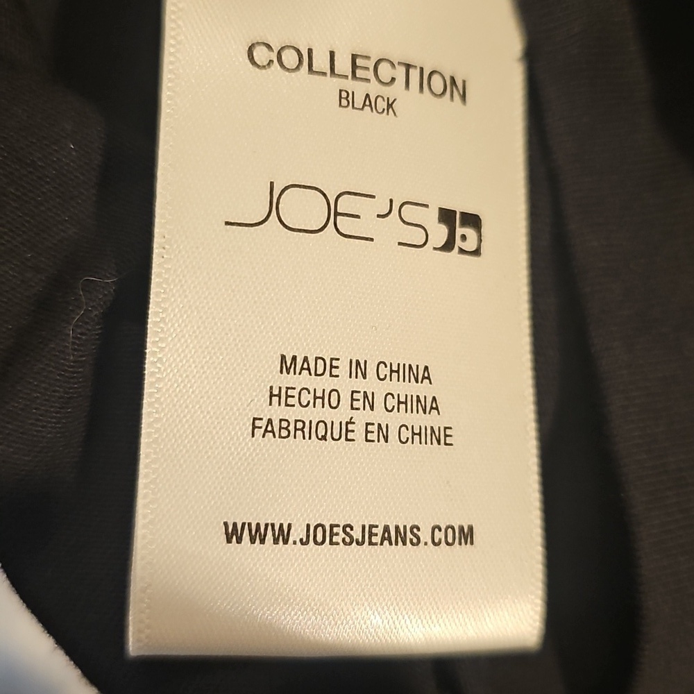 New Joe's Jeans Eyelet Embroidered Ruffle Feminine Cozycore Top Black Large - Picture 10 of 13